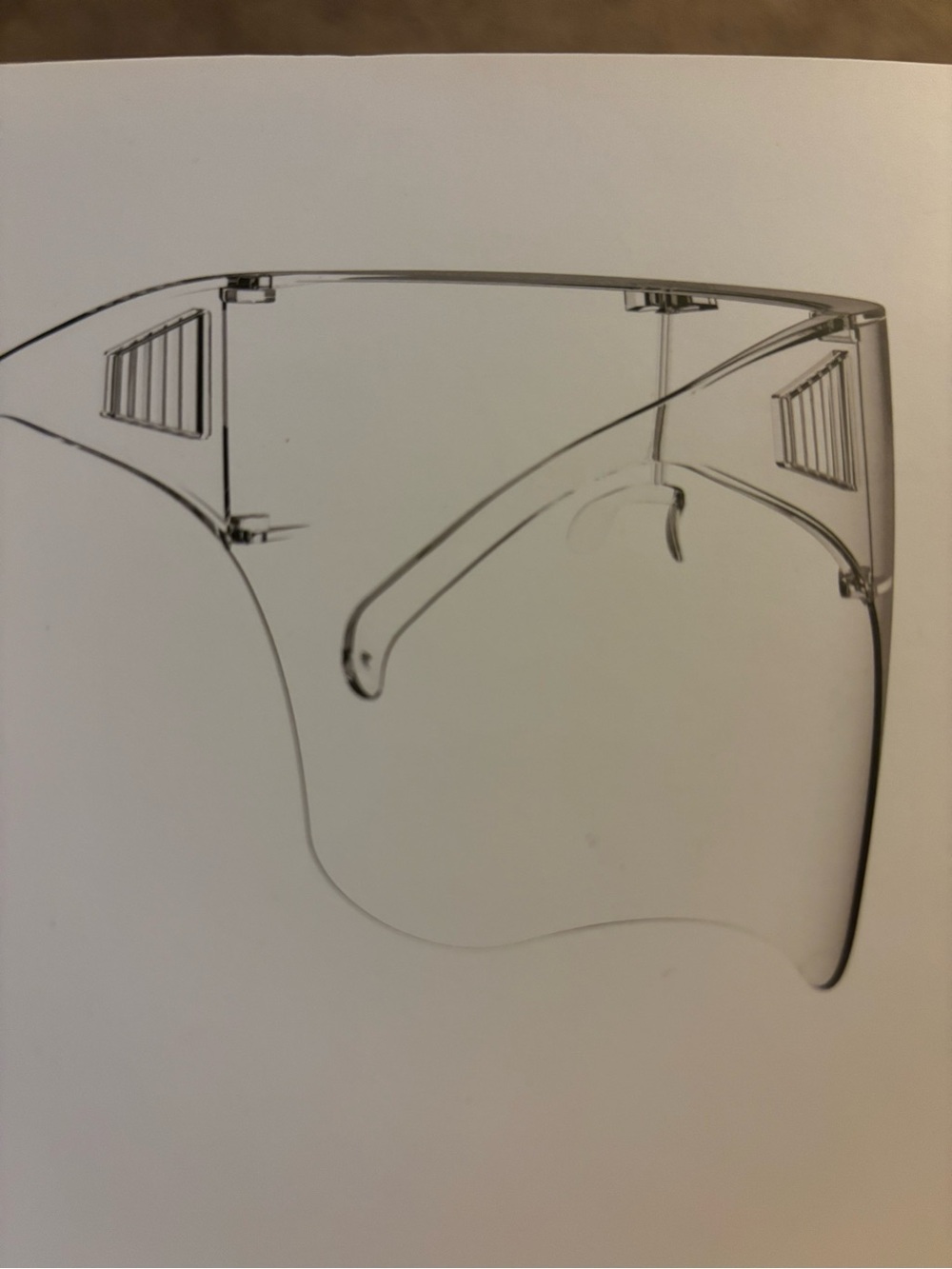 Clear Face Shield Visor - Transparent Protective Shield
